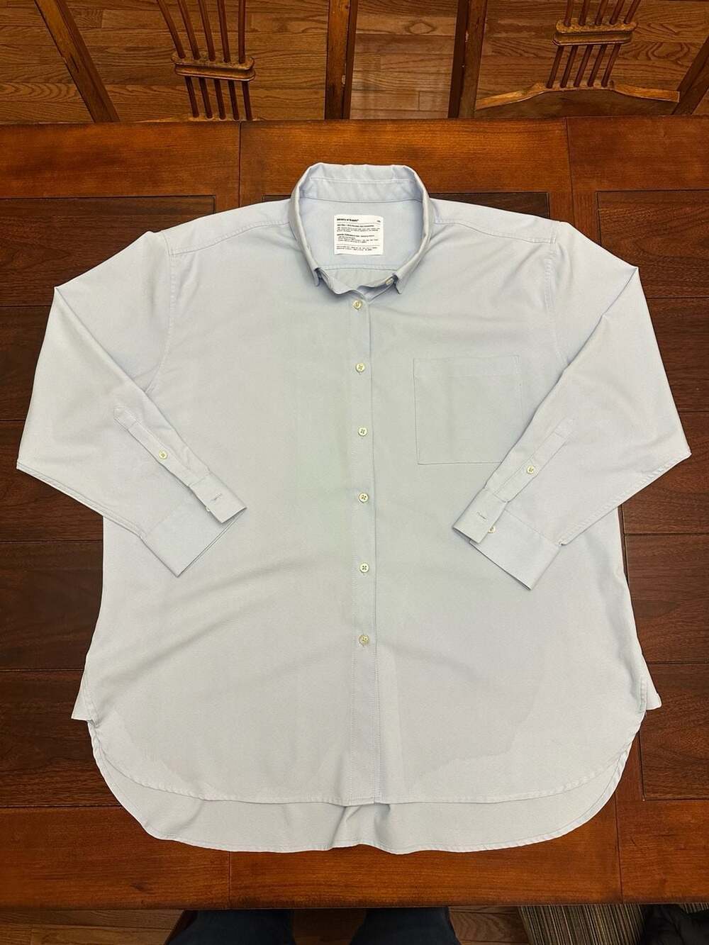 Ministry of Supply Aero Zero Dress Shirt Size XXL Light Blue